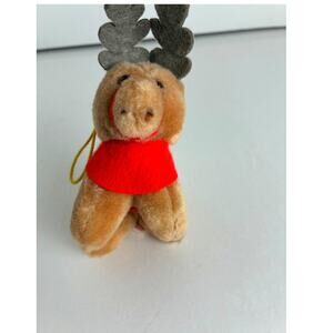 Ornament Christmas McDonald's Plush Reindeer Coca-Cola Promotion 1985